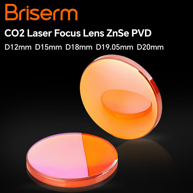 Briserm CO2 Laser China PVD ZnSe Focus Lens for Laser Engraving Machine