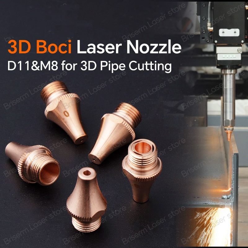 3D Boci Laser Nozzle M8 D11 H19 for Boci Fiber Laser Cutting Heads