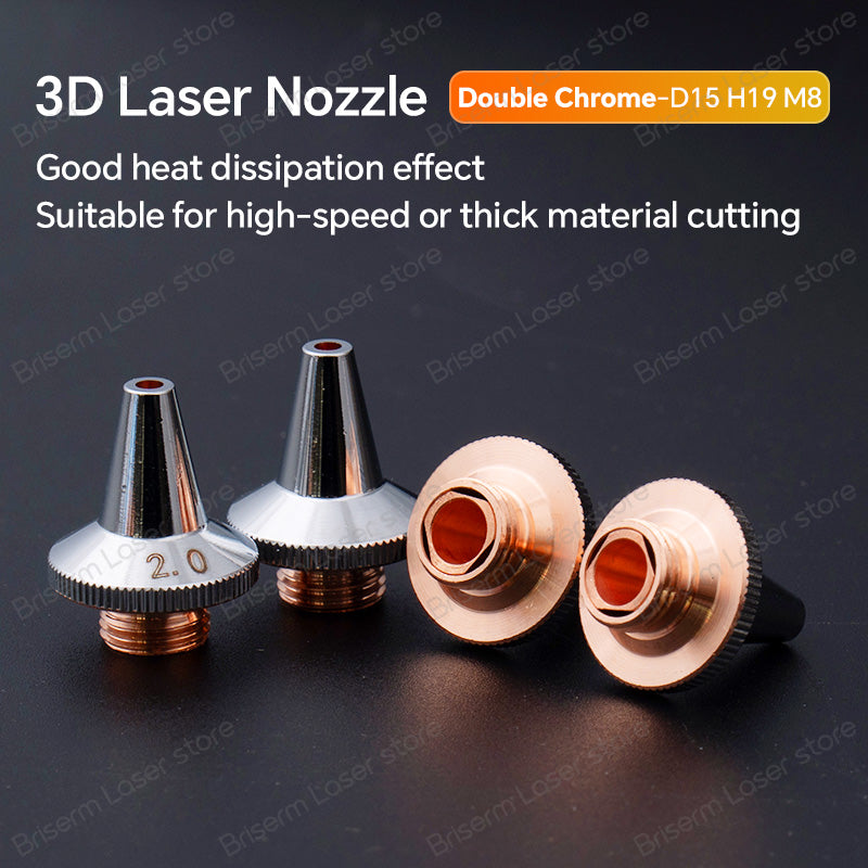 3D Laser Cutting Nozzle M8 D15 for Raytools Ospri Tube & Pipe Cutting