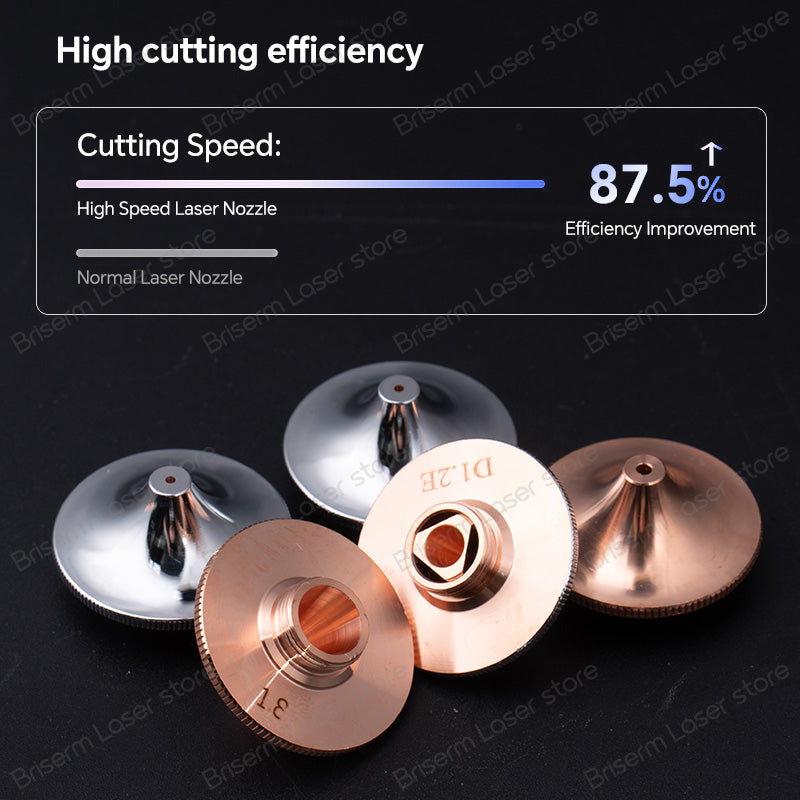 High Speed Laser Nozzle D28 M11 H15 1.0-5.0mm for Fiber Laser Cutting Head