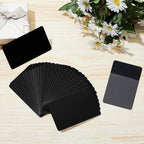100PCS Colored Aluminum Blank Laser Engraving Cards - DIY Metal Business Cards