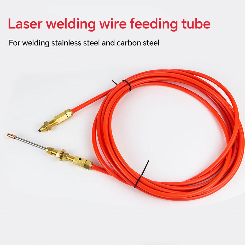 Laser welding wire feeding tube