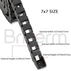 Semi-Enclosed Cable Drag Chain R28 R38 15x15 15x20 15x30 15x40 for CNC Laser Cutting Machine