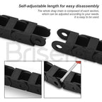 Semi-Enclosed Cable Drag Chain R28 R38 15x15 15x20 15x30 15x40 for CNC Laser Cutting Machine