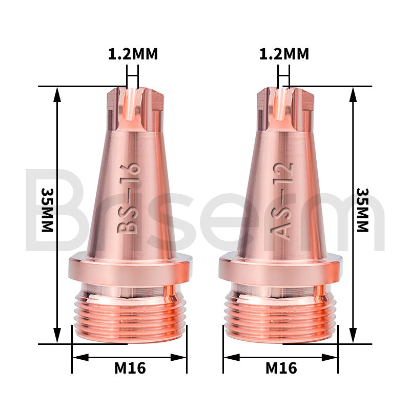 SUP M16 Anti Splash Laser Welding Copper Nozzle for SUP20T SUP21T SUP23T SUP28F