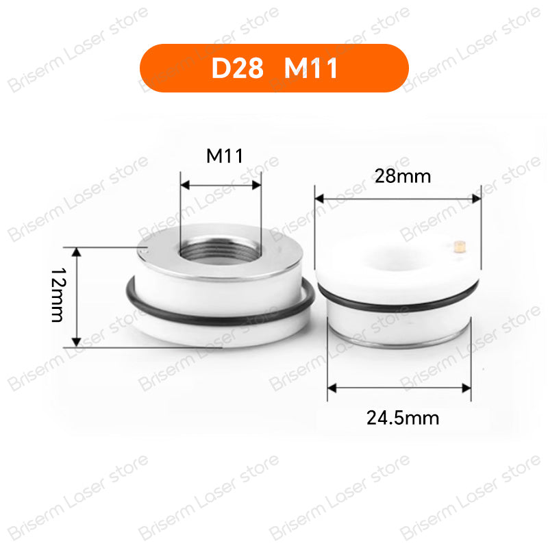 Laser Ceramic Ring D28 M11 D32 M14 Nozzle Holder for Raytools Precitec WSX Boci Laser Head
