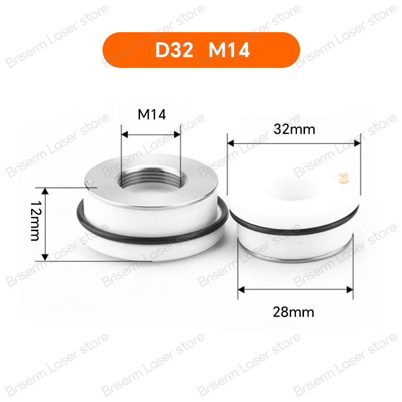 Laser Ceramic Ring D28 M11 D32 M14 Nozzle Holder for Raytools Precitec WSX Boci Laser Head