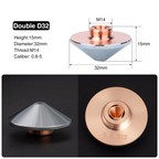 Briserm Laser Cutting Nozzle D32 M14 H15 for Raytools Precitec Bodor