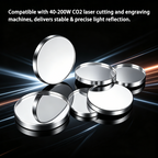 CO2 Laser Molybdenum Reflective Lens 20mm 25mm 30mm Mirror for Laser Engraving Cutting Machine